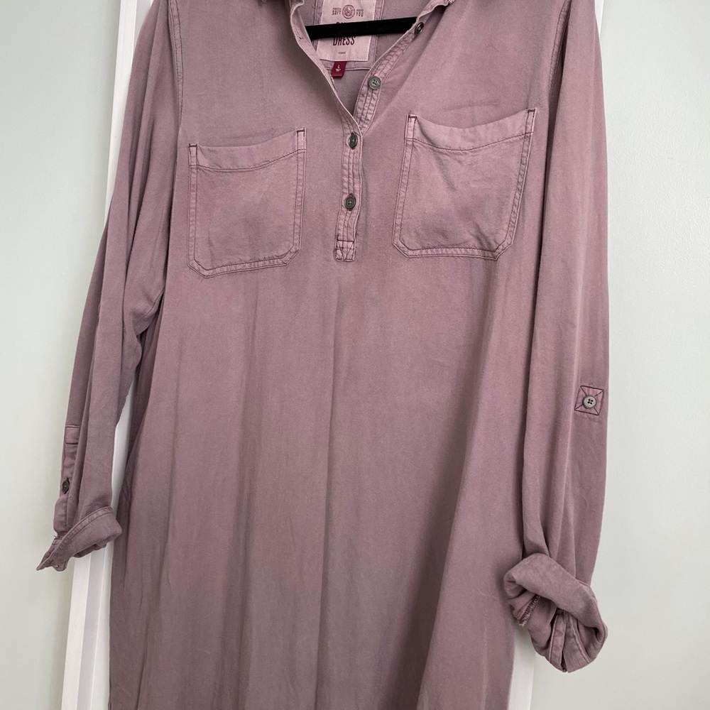 Button up shirt dress